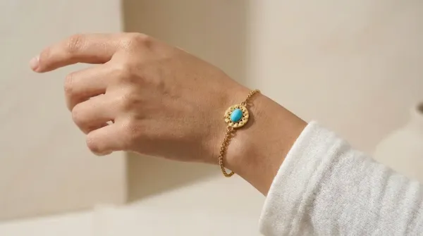 Edelstahl Armband Royal Blue Élégance